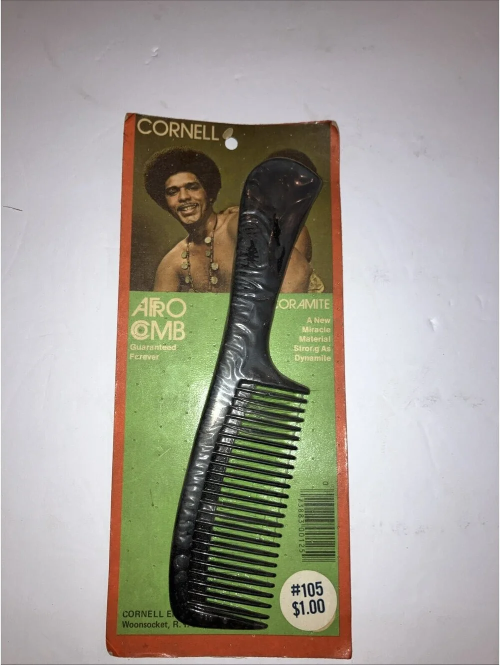 Vintage 1970s Afro Comb Cornell “Pro Natural” NEW OLD STOCK